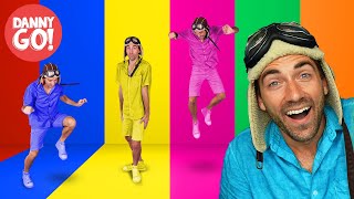 “The Color Dance Game!” 🌈 /// Would You Rather Brain Break | Danny Go! Songs for Kids