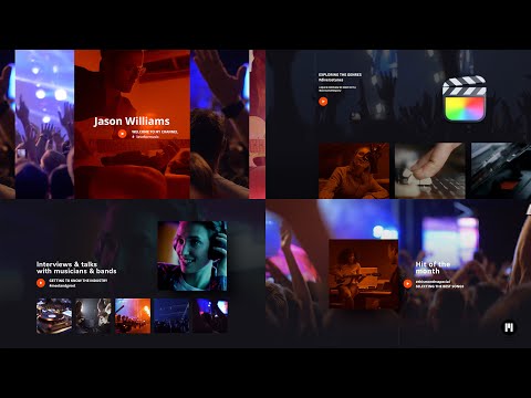 Music Channel Modular Template for Apple Motion & Final Cut Pro - MotionVFX