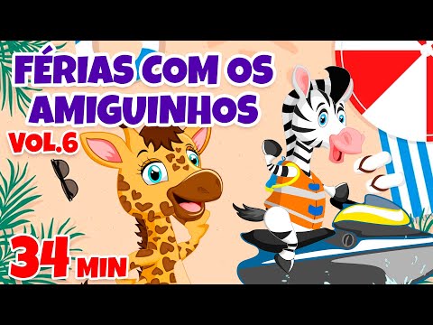 Férias com os Amiguinhos Vol. 6 - Giramille 34 min | Desenho Animado Musical