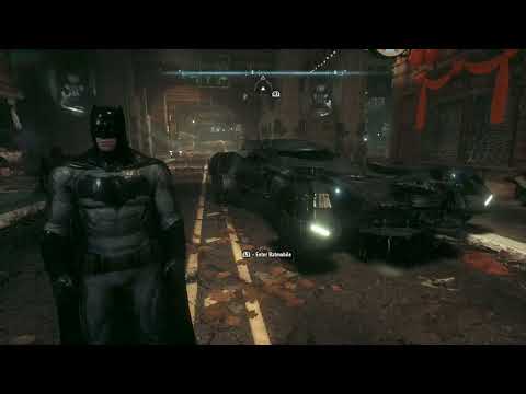 BATMAN ARKHAM KNIGHT Free roam Batman vs Superman Batmobile(2016movie)