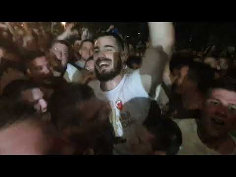 Crvena zvezda-Partizan 80-77, slavlje posle pete utakmice, 06.06.2022. Kalina brat @starplusmm