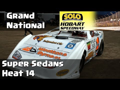 Super Sedans Grand National Heat 14 - Hobart Speedway 27-01-19