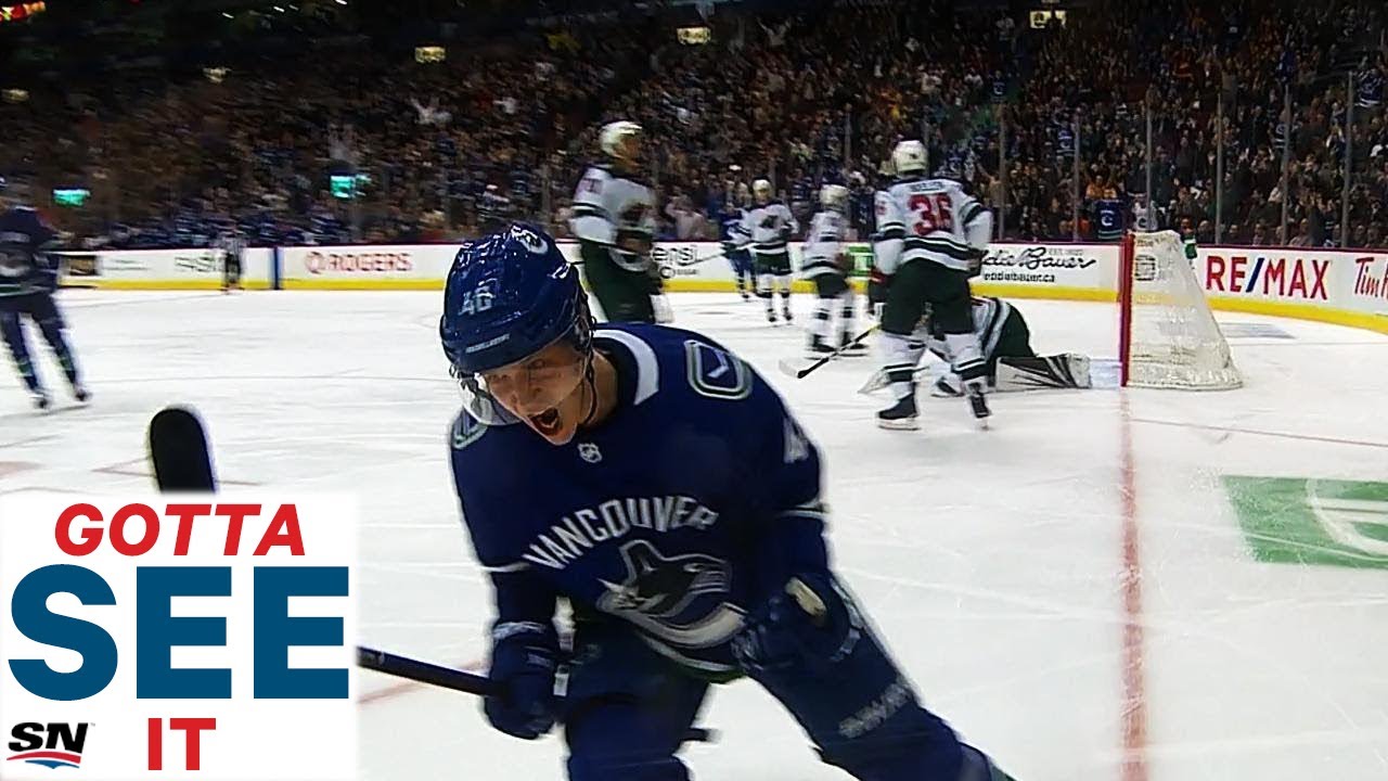Vidéo: Elias Pettersson se la joue Alex Ovechkin....
