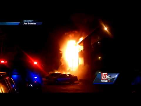 Fire rips through condo complex