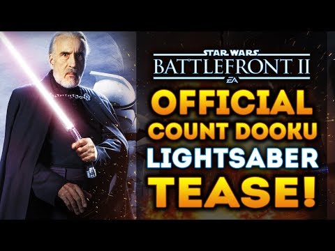 Count Dooku Tease: First Look at His Lightsaber!  Star Wars Battlefront 2 Clone Wars DLC