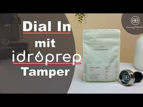 Dial In Finca Olotla Espresso von Un.common mit idroprep Tamper und 9bar Profil