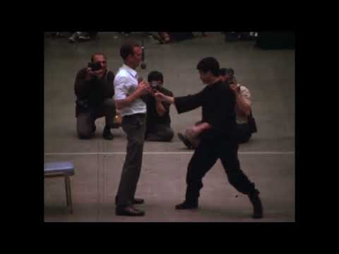 Bruce Lee's one and three inch punch demonstration in 1967 Long Beach International Tournament