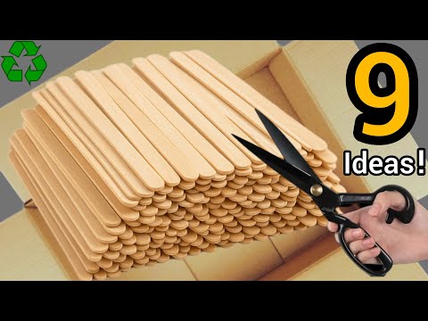 9 Incredible Popsicle Stick Ideas That Are Worth Hundreds of Dollars / Waste Recycling Ideas