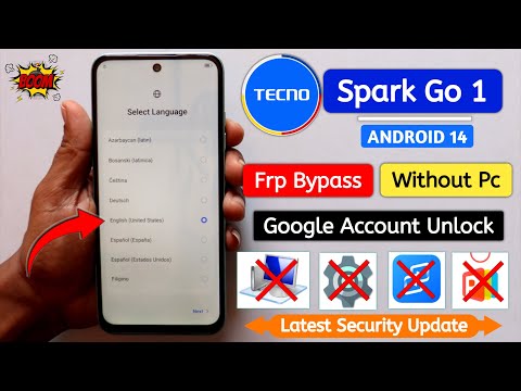 FRP Bypass Tecno Spark GO 1 (kl4) on Android 14 | Without PC | Setting Not Open || New Solution 2025