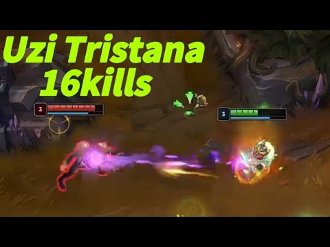 UZI TRISTANA VS  EZREAL  , HIS TRISTANA IS SO CLEAN!