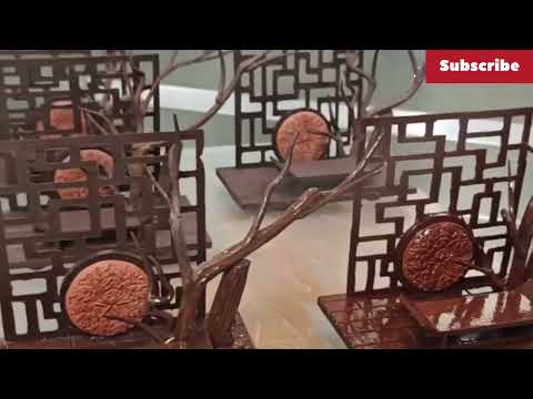 Making chocolate display for the lavish buffet #dessert #food #bakery #new #trending #cheflife