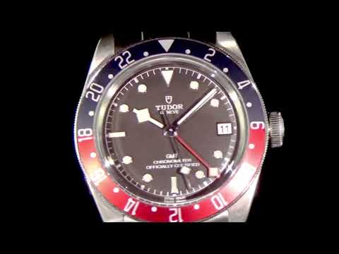 Men's Stainless Steel Tudor Black Bay GMT 41 Automatic Wristwatch