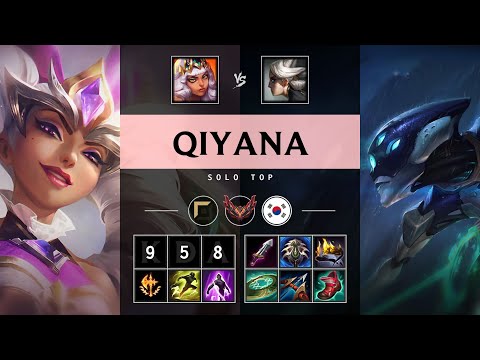 Qiyana Top vs Camille - KR Grandmaster Patch 25.20