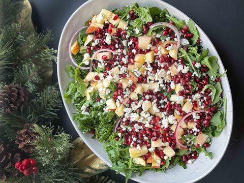 Winter Kale Salad with Pomegranates