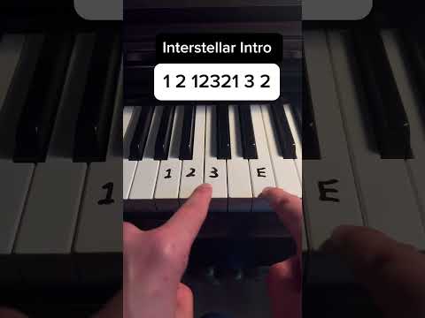 Interstellar Intro 🖤 #piano #tutorial #tipsandtricks #tips #lesson #musica #music #pianomusic