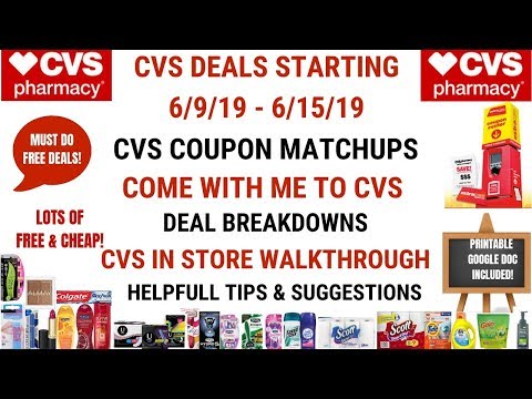 WOW FREE & CHEAP CVS DEALS STARTING 6/9/19~CVS IN STORE WALKTHROUGH COUPON MATCHUPS~COME WITH ME ❤️