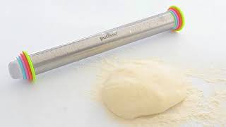 Nastavitelný váleček na těsto a fondán Patisse nerez