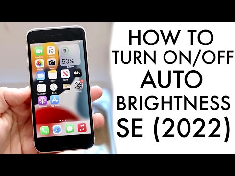 How To Turn On/Off Automatic Brightness On iPhone SE (2022)!