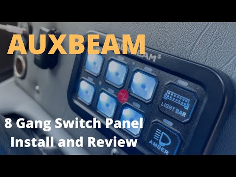 AUXBEAM 8 Gang Switch Panel Review