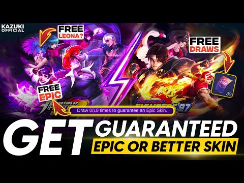 GET FREE EPIC OR BETTER SKIN | ALL 9 KOF SKINS RESALE | 32 KOF TOKENS | KOF'97 GACHA EVENT