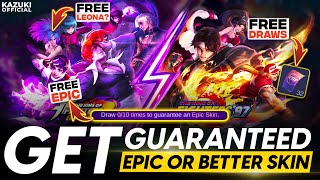 Download lagu GET FREE EPIC OR BETTER SKIN | ALL 9 KOF SKINS RESALE | 32 KOF TOKENS | KOF'97 GACHA EVENT mp3