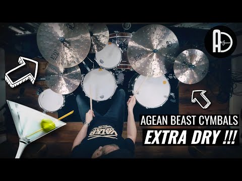 Agean Cymbals Beast Xtra Dry Set 14"HH, 16"CR, 20" RIDE + CYMBAL BAG - Handmade in Turkey image 5
