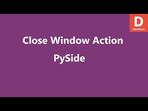 PySide Python Create GUI Window