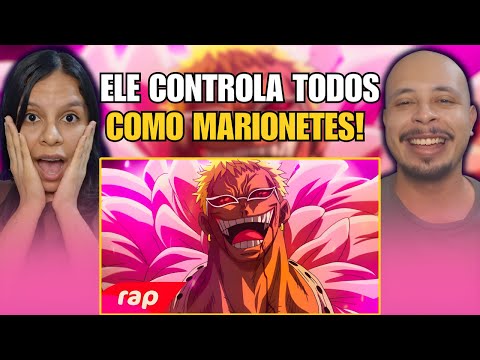 CASAL REACT: Rap do Doflamingo (One Piece) - UM REI | NERD HITS
