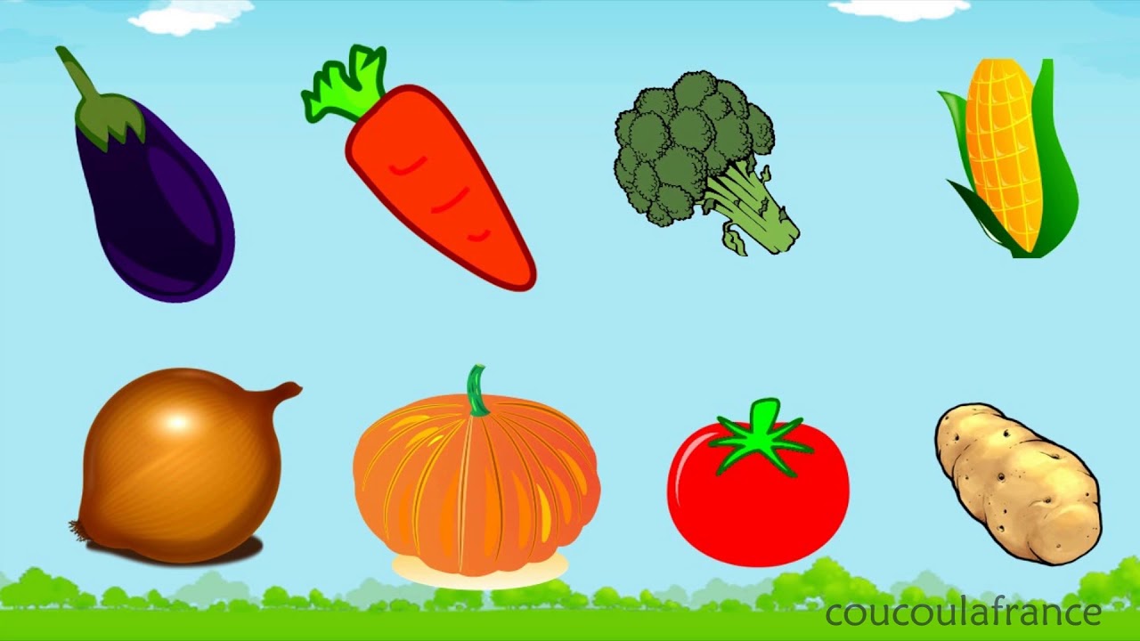 Las Verduras en Francés Vocabulaire - Les Legumes en Francais - Las Legumbres Video Ejercicios