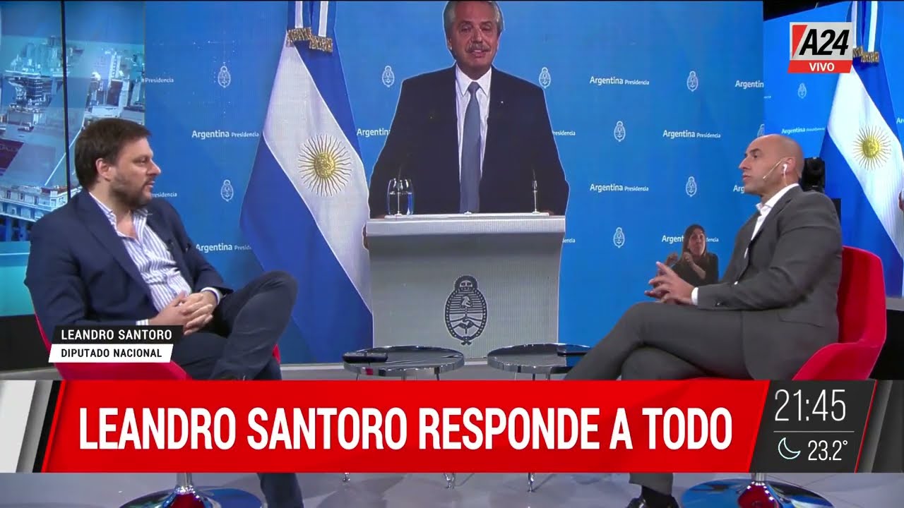 Leandro Santoro en A24: "La pobreza no puede atribuirse únicamente al gobierno actual"