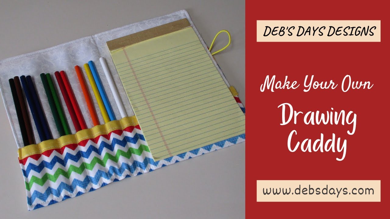 Make Your Own Artist Drawing Case : DIY Colored Pencil and Notepad Storage Tutorial