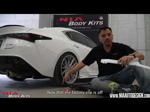 How to Install: NIA Body Kits Lexus IS 2021 NIA Rear Spats