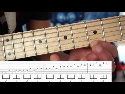 Die 5 Positionen der A Moll Pentatonik - die "Wohlfühl Lage" ( Position 3) + TABS