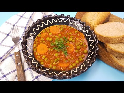 How to make a super tasty pea dish. Easy and cheap. And for fasting.