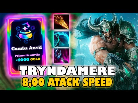 8.0 Attack Speed Tryndamere DESTROYS Everyone in Arena Mode
