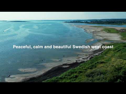 Scenic Swedish west coast Stråvalla Strand 2025 drone video