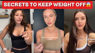 HOW TO KEEP WEIGHT OFF FOR GOOD 
