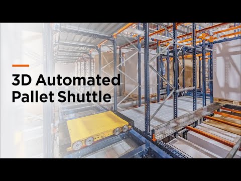 3D Automated Pallet Shuttle: Multi-Directional High-Density AS/RS