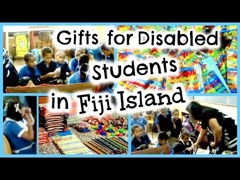 Disabled Students in Fiji Islands  │Passing Out Goody Bags and Supplies Video