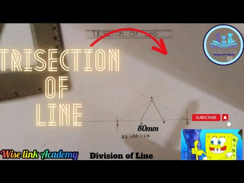 TRISECTION OF LINE (TECHNICAL DRAWING)