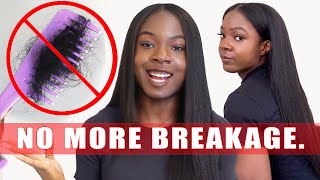 HOW I STOPPED MY EXCESSIVE BREAKAGE ON MY RELAXED HAIR