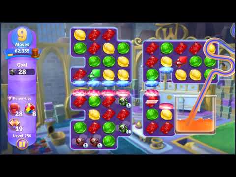 Wonka's World of Candy Level 756 - NO BOOSTERS + FULL STORY 🍫 | SKILLGAMING ✔️