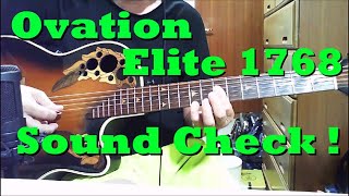 Video thumbnail for Ovation Elite 1768 Sound Check ! （こんな音です！） by Killua Hunter