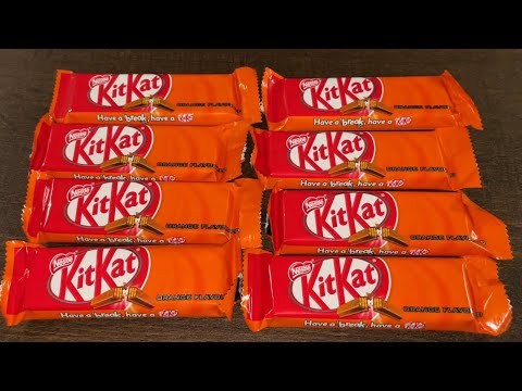 KitKat Orange Flavoured Chocolate Nestlè - Unboxing - Review
