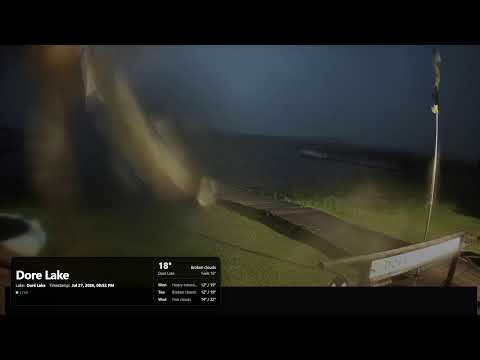 Looks like a storm rolling in at Dore Lake - July 27, 2026