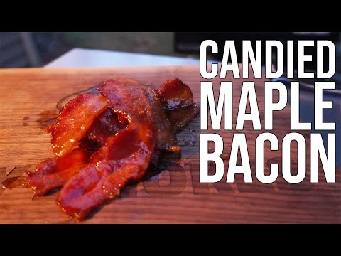 Smoked Candied Maple Bacon on the Pit Boss Lockhart! Amazing snack you can't miss!