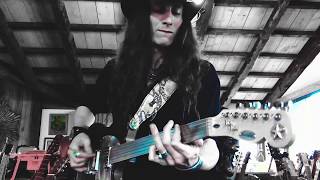 Video thumbnail of "NEW ORLEANS HEAVY SWAMP BLUES ON FRETLESS 6-STRING"