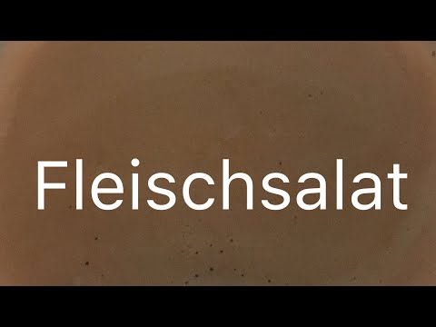 Rezept Fleischsalat |  Cooking and DIY