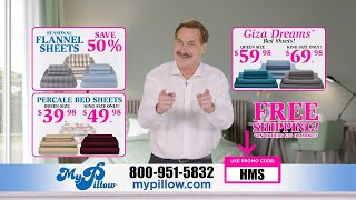 MyPillow - Giza Percale Flannel - (800) 951-5832 - Promo Code HMS Overcomers.TV