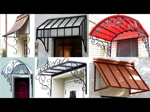 Metal Modern awning ideas / front door , window canopy ideas